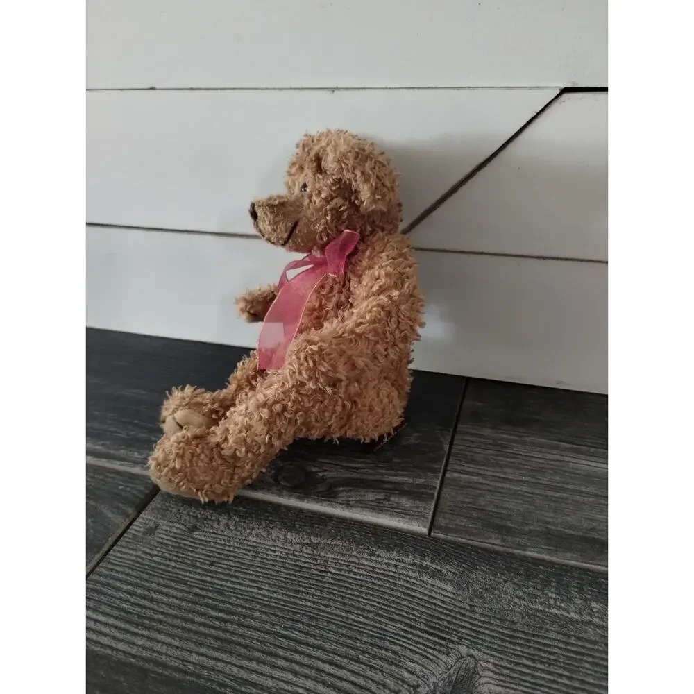 Ty Vintage Beanie Baby Bear Brown with Red Bow 1993 Realistic Retired
